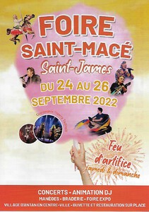 Affiche Foire St Macé 2022