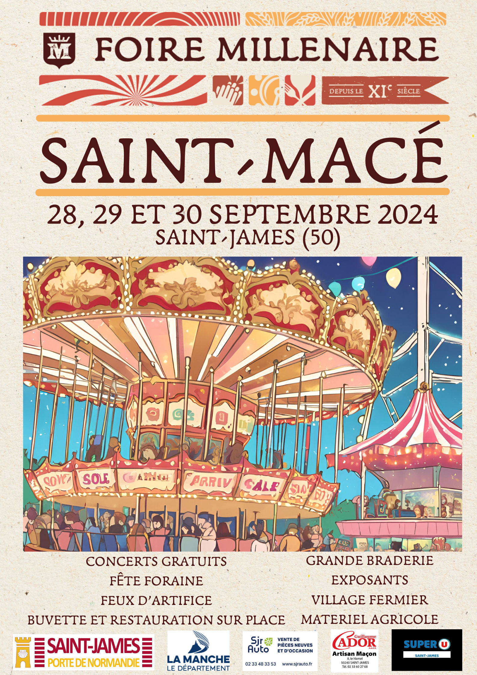 affiche foire st Macé 2023