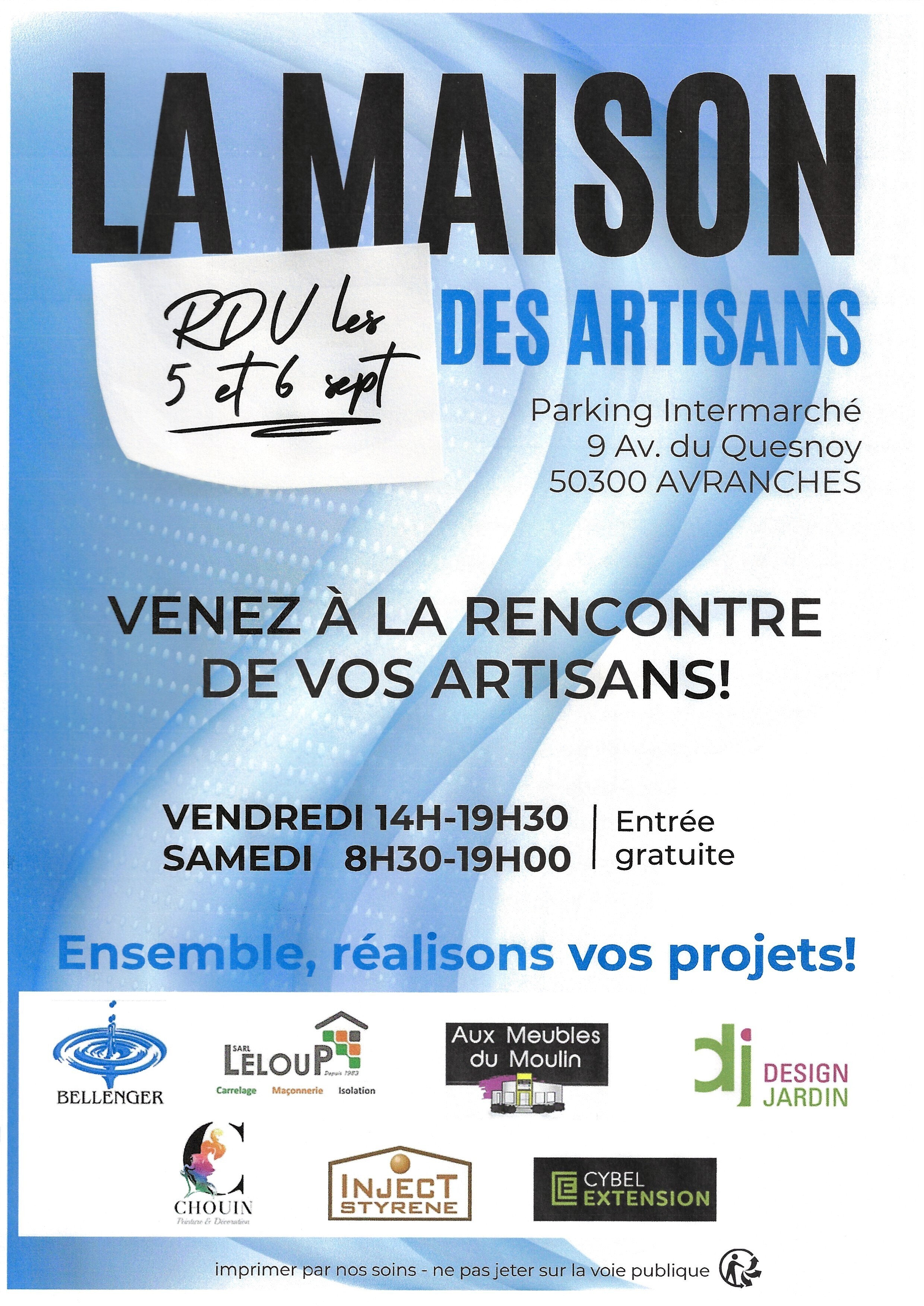 Affiche rencontre artisans sept 2025