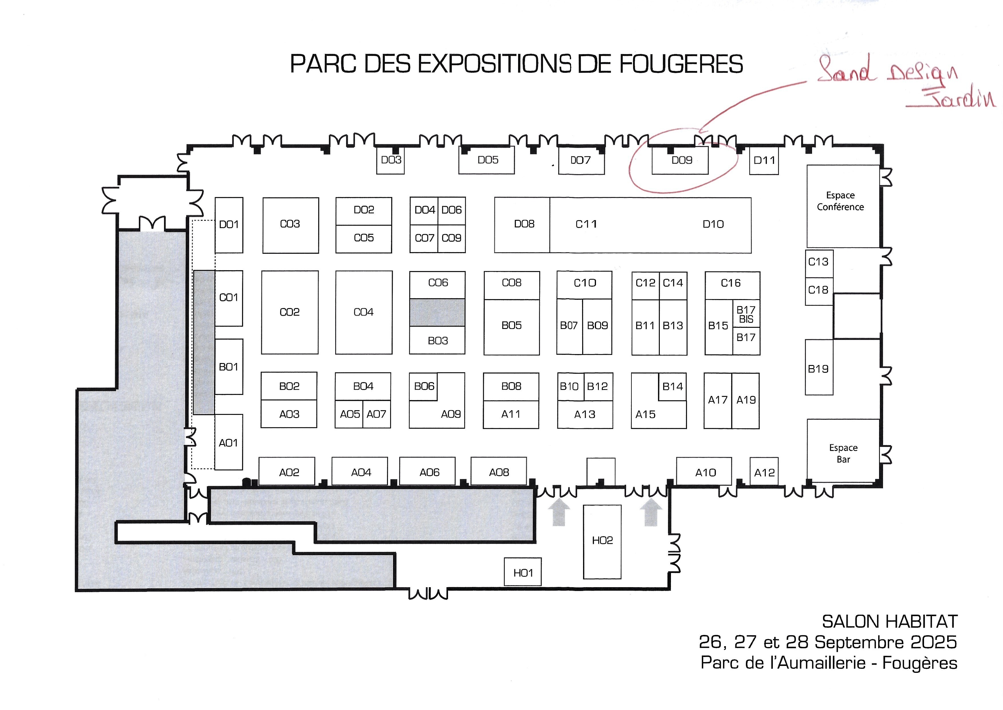 Plan Espace Aumaillerie - Fougères