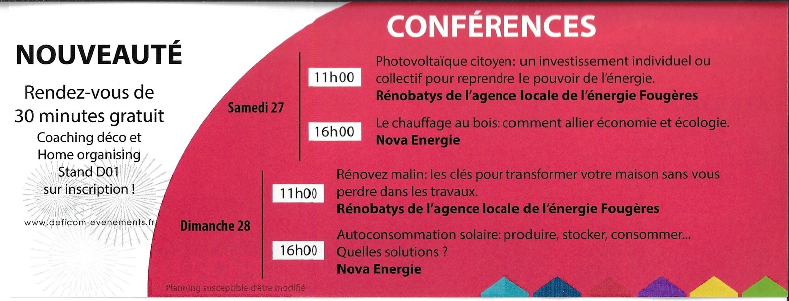 Programme et nouveauté du Salon