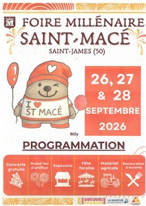 Affiche Foire St Macé 2026